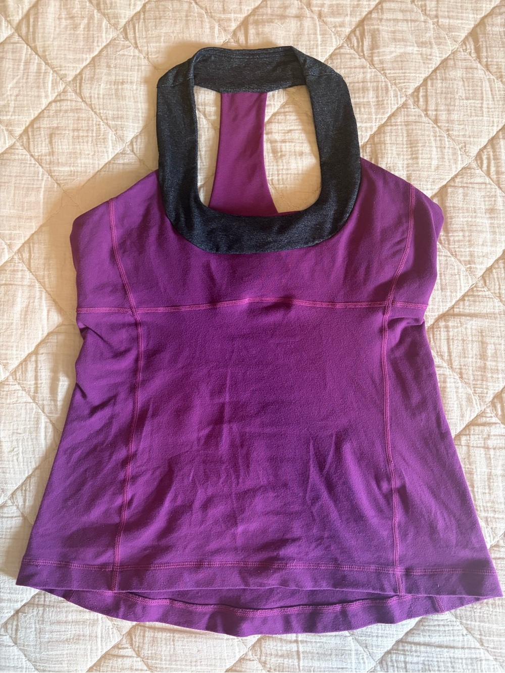 lululemon athletica Purple Tank Top with Built In Bra 10